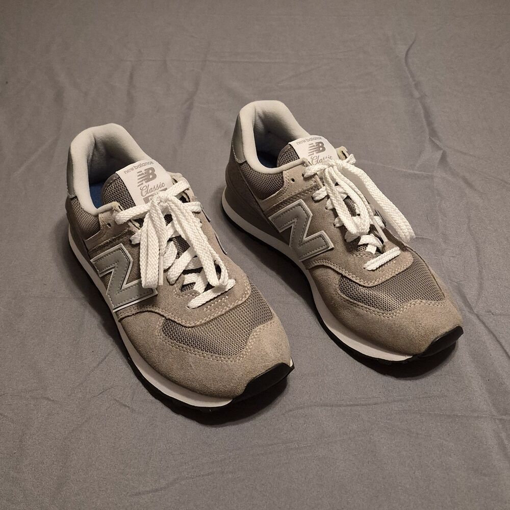 New Balance 574 Women Size 8.5 Gray Retro Classic Running Shoes Sneaker WL574EVG - Picture 3 of 6
